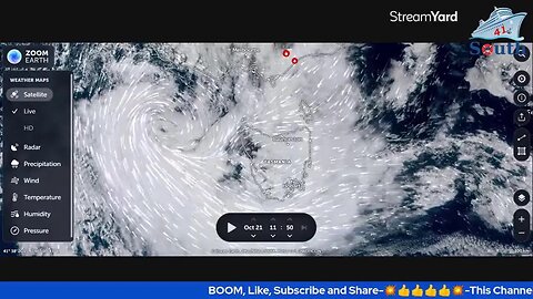 Live Weather Observation, As Tasmania About To Get Slammed. #D9Beats