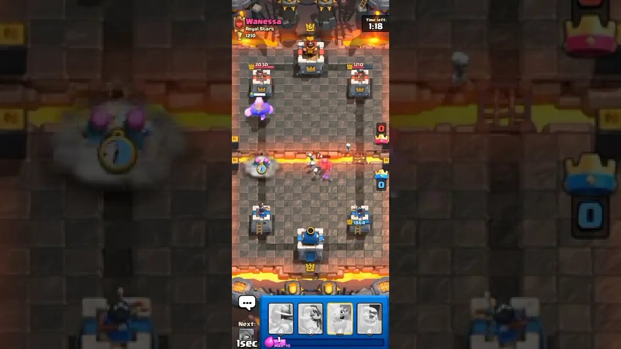 vs Wanessa - Clash Royale #shorts