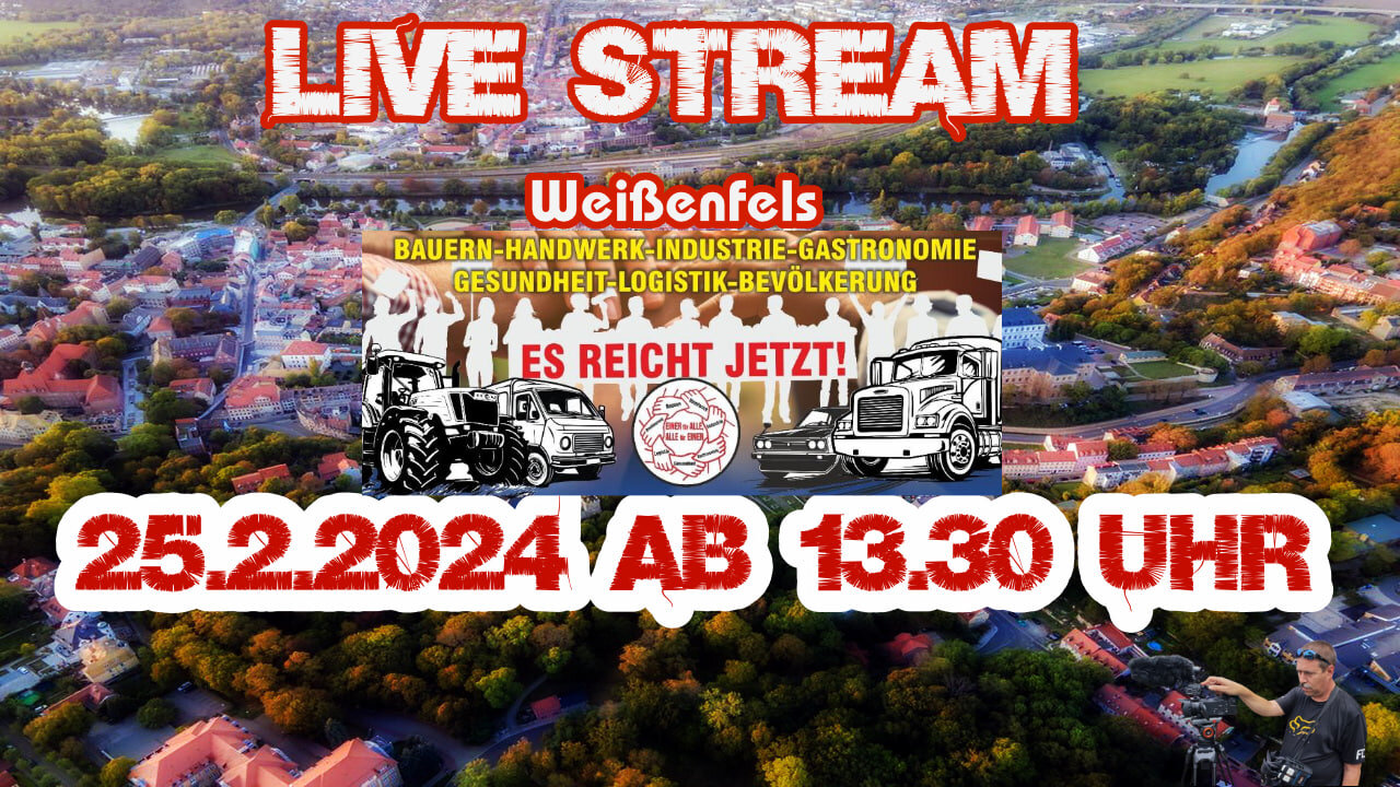 Live Stream am 25.2.2024 aus Weißenfels