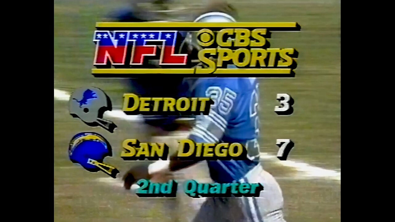 1981 Detroit Lions at San Diego Chargers