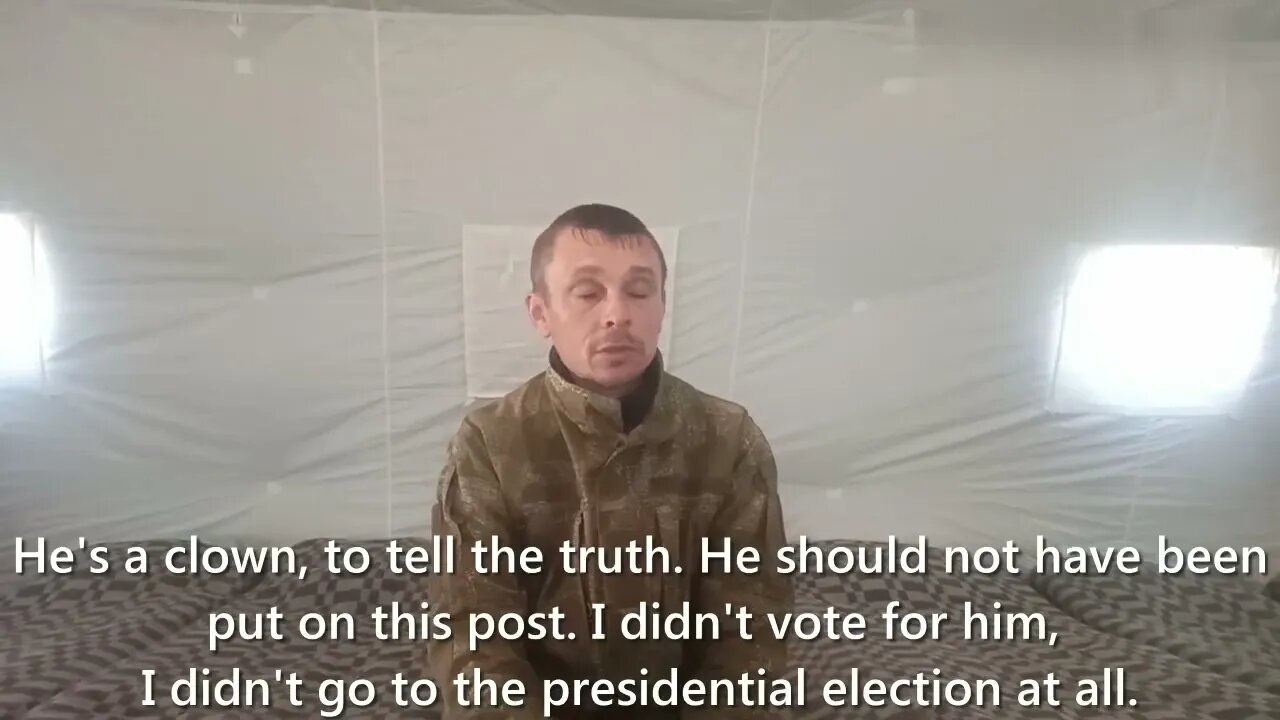 Ukrainian Soldier Who Surrendered: "Yes, He (Zelensky) Is A Clown & Whoever Appointed Him Too"