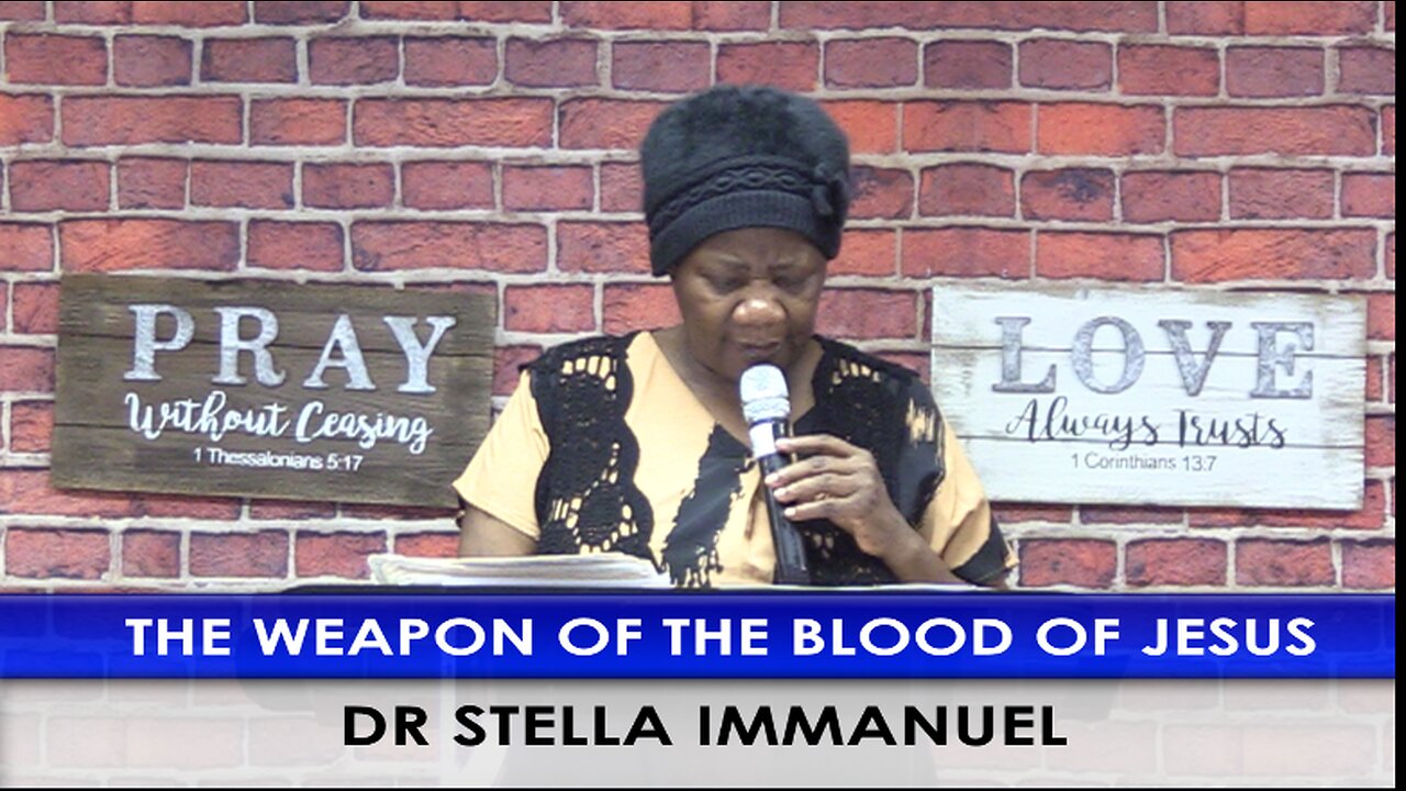 THE WEAPON OF THE BLOOD OF JESUS. DR STELLA IMMANUEL. BILINGUAL: ENGLISH & SPANISH.