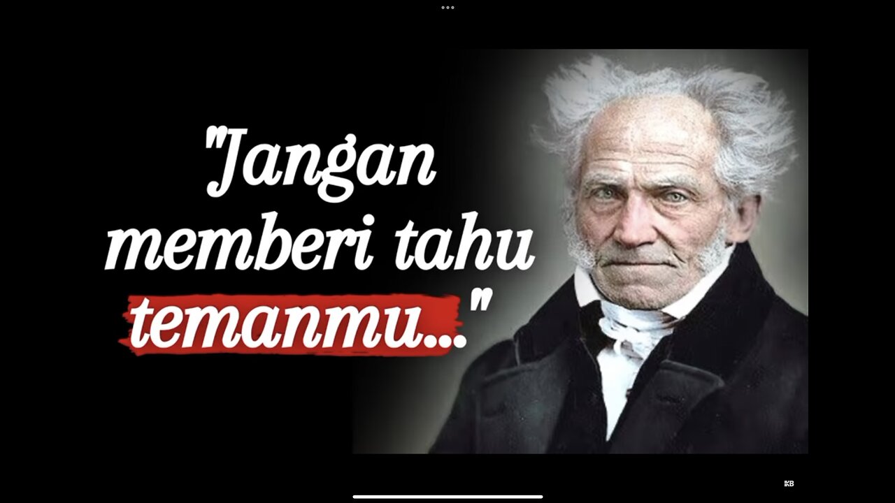 Kata kata bijak sukse arthur scopehauer ,- tentang kehidupan