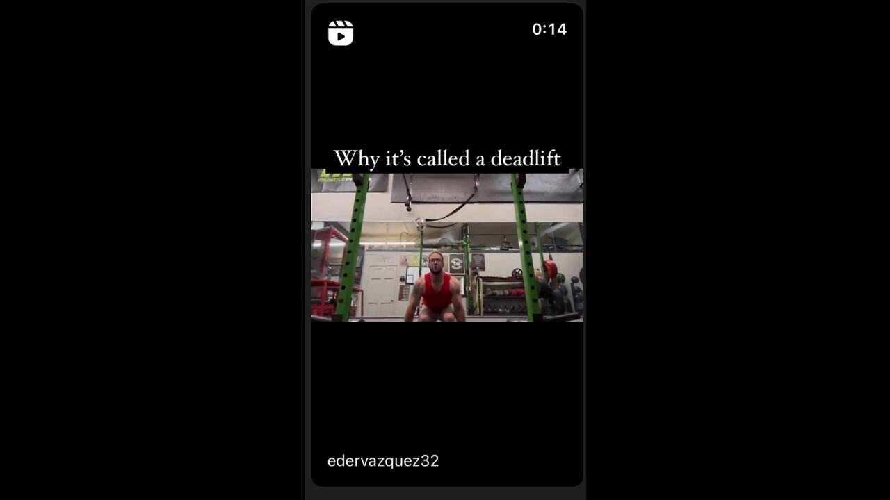 Why it’s called a dead lift