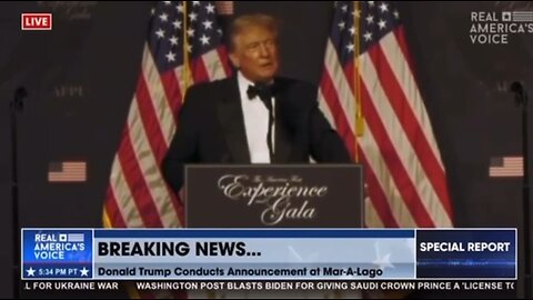 President Trump’s Full Announcement Until They Cut Him Off! 🤬