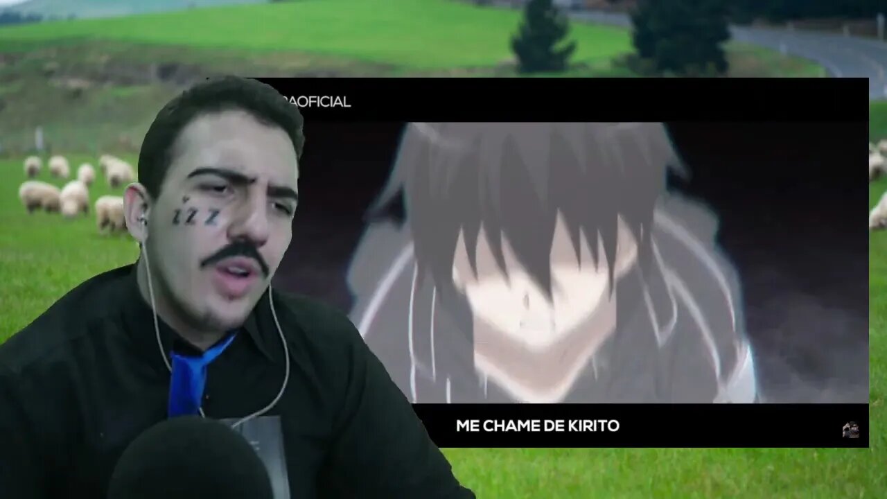 PASTOR REACT Rap do Kirito (Sword Art Online) | Até o Último Andar | Basara