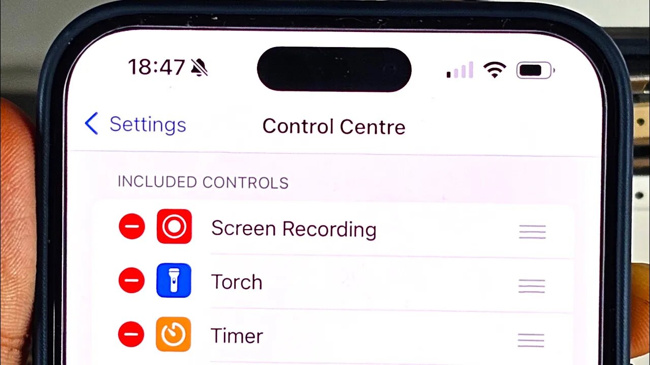 How To Add Screen Recording on iPhone 15 Pro Max