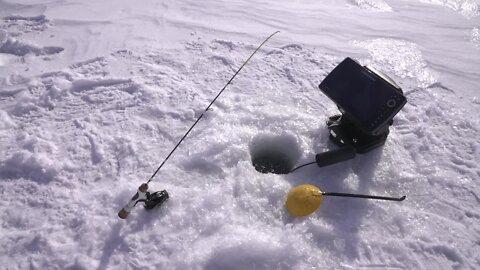 Have some reel fun ice fishing on Lake Lansing this weekend