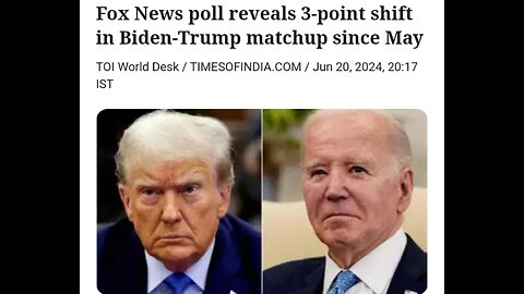 Fox News poll reveals 3-point shift in Biden-Trump matchup since May