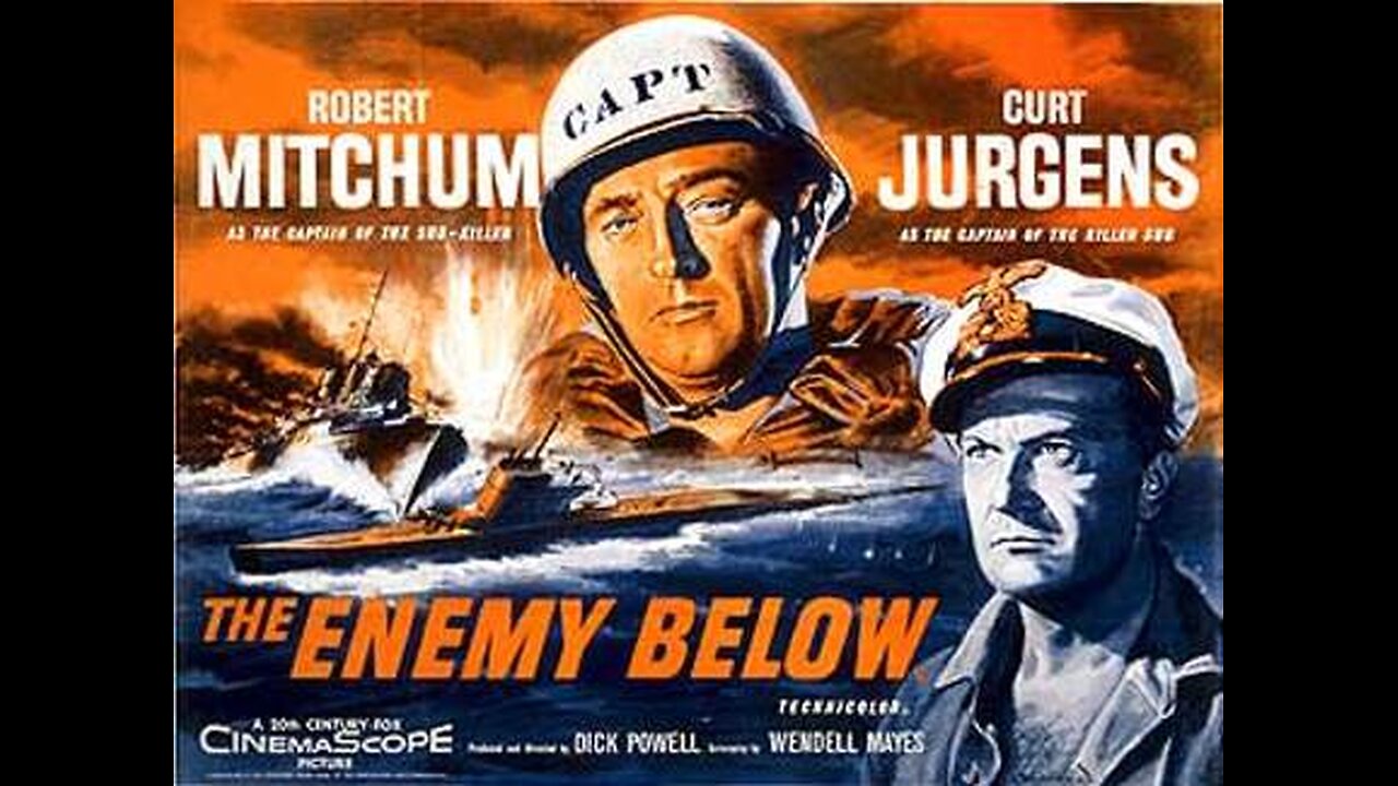 The Enemy Below ( Full Movie ) 1957