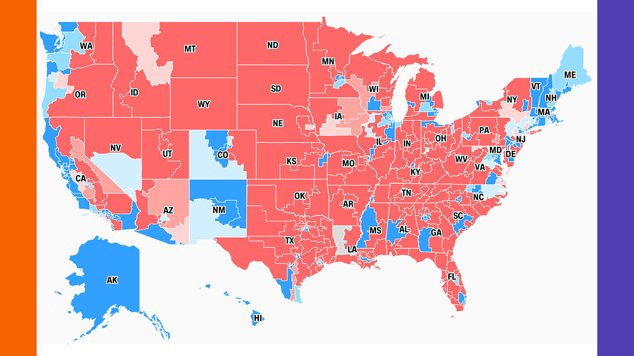 UPDATED US House of Representatives Map