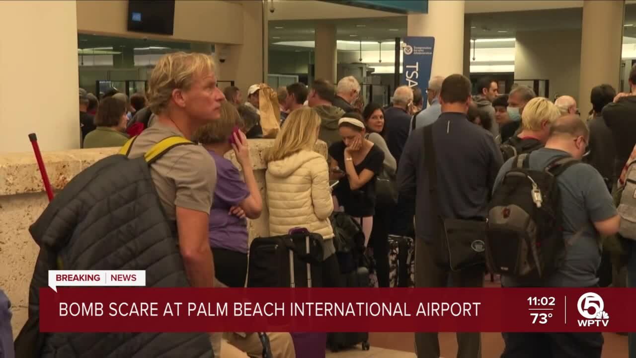 Nothing found after Concourse C at Palm Beach International Airport evacuated because of bomb threat