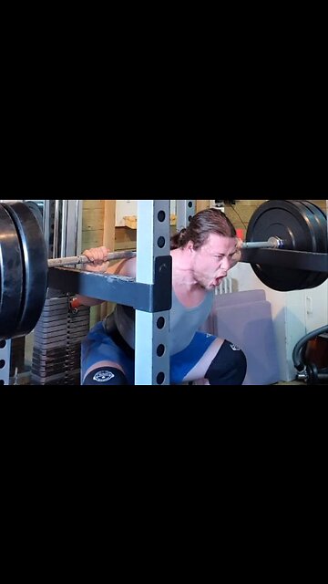 3x5 115 Kgs Anderson Squats. Last set.