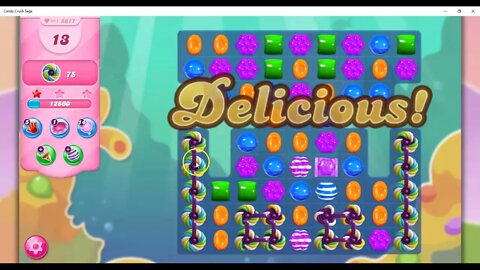 Candy Crush Level 5677 Talkthrough, 21 Moves 0 Boosters
