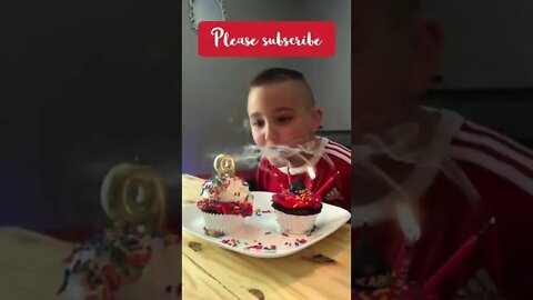 Our Birthday Boy didn’t know they were Relighting Candles 🥳 #shorts