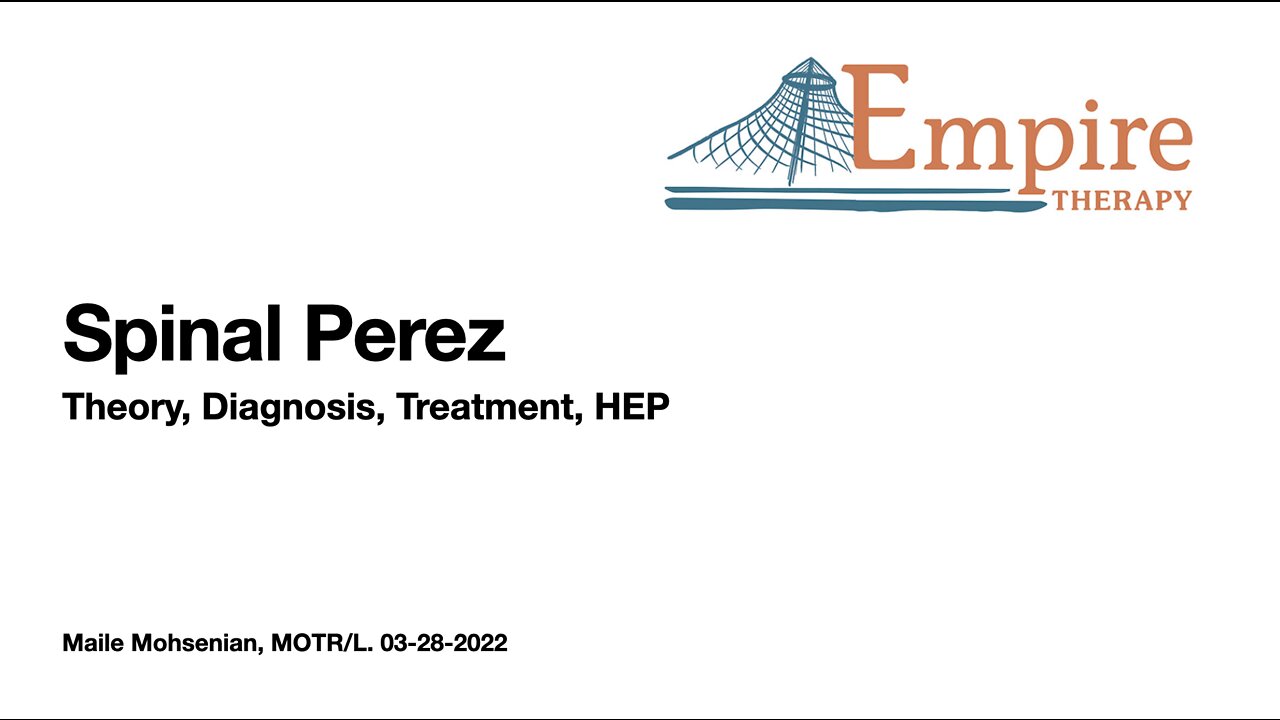 Empire Therapy - Spinal Perez