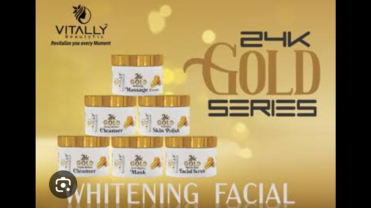 #24K gold whitening facial