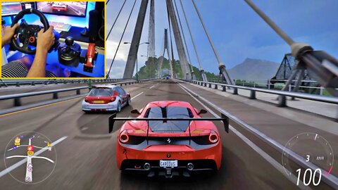 FORZA HORIZON 5 Steering Wheel G29 - FERRARI CORSE CLIENTI 488 CHALLENGE