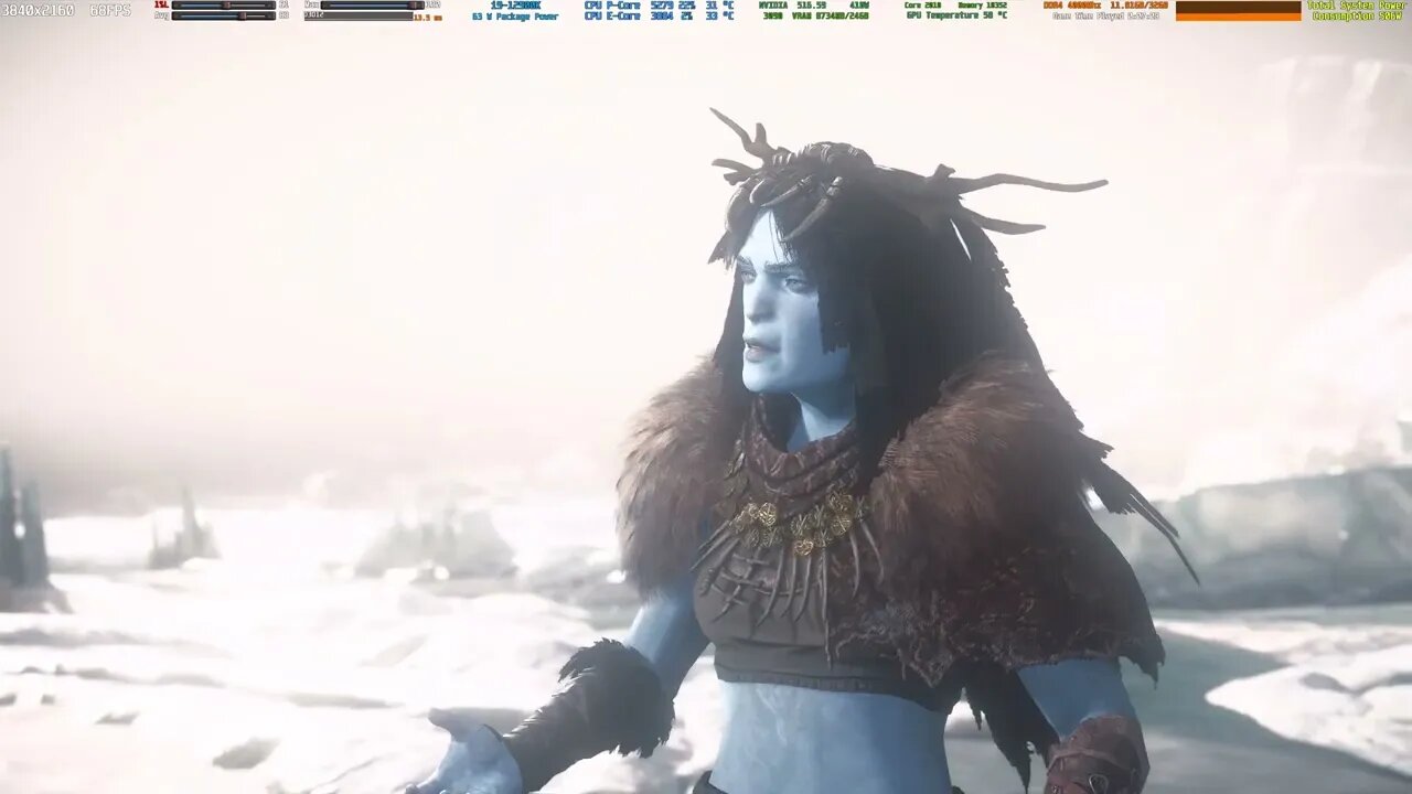 Assassin's Creed Valhalla Ragnarok 4k rtx 3090 12900k 5300mhz pc game