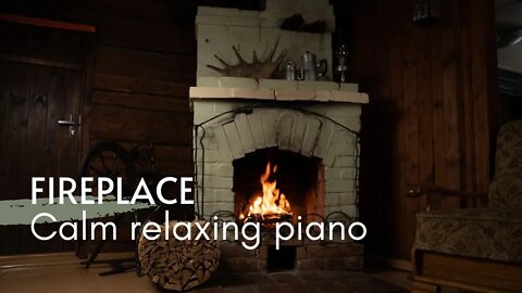 Relaxing piano music and fireplace - interactive, sleep, read, meditate, relax, warm and cozy music