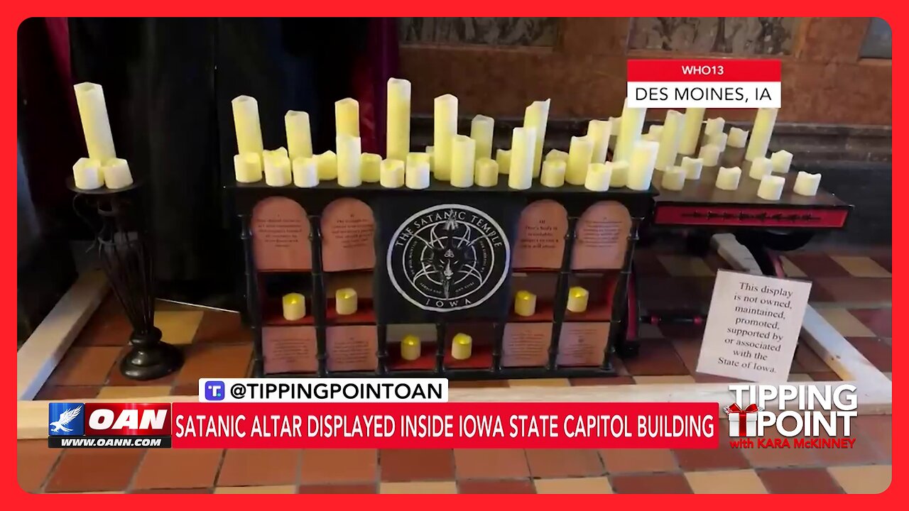 Satanic Temple Puts Demonic 'Holiday' Display Inside Iowa Capitol | TIPPING POINT 🎁