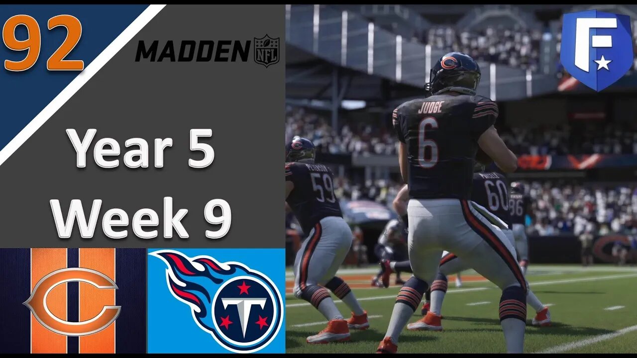 #92 Titans Come to Chicago l Madden 21 Chicago Bears Franchise