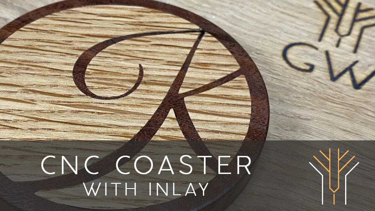 Made a coaster with inlay using my new cnc