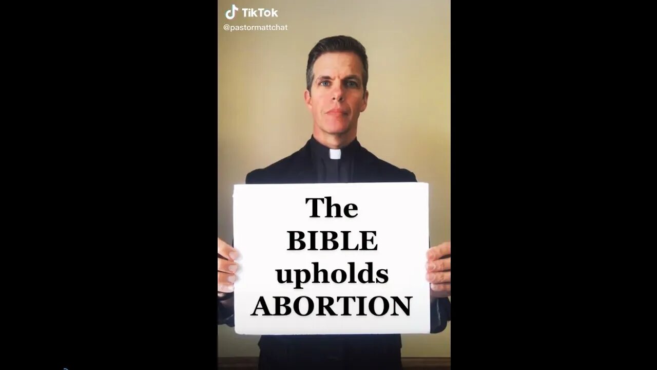 Roe v. Wade - Pastor says Bible upholds abortion #RoeVWade #scotus #abortion