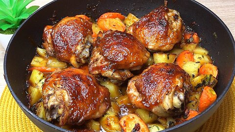 It's so delicious that I cook it almost every day! Skillet Chicken Dinner Recipe