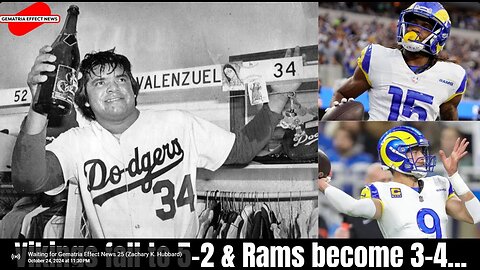 Rams upset Vikings on the eve of the 120th World Series in Dodgers & Jackie Robinson salute