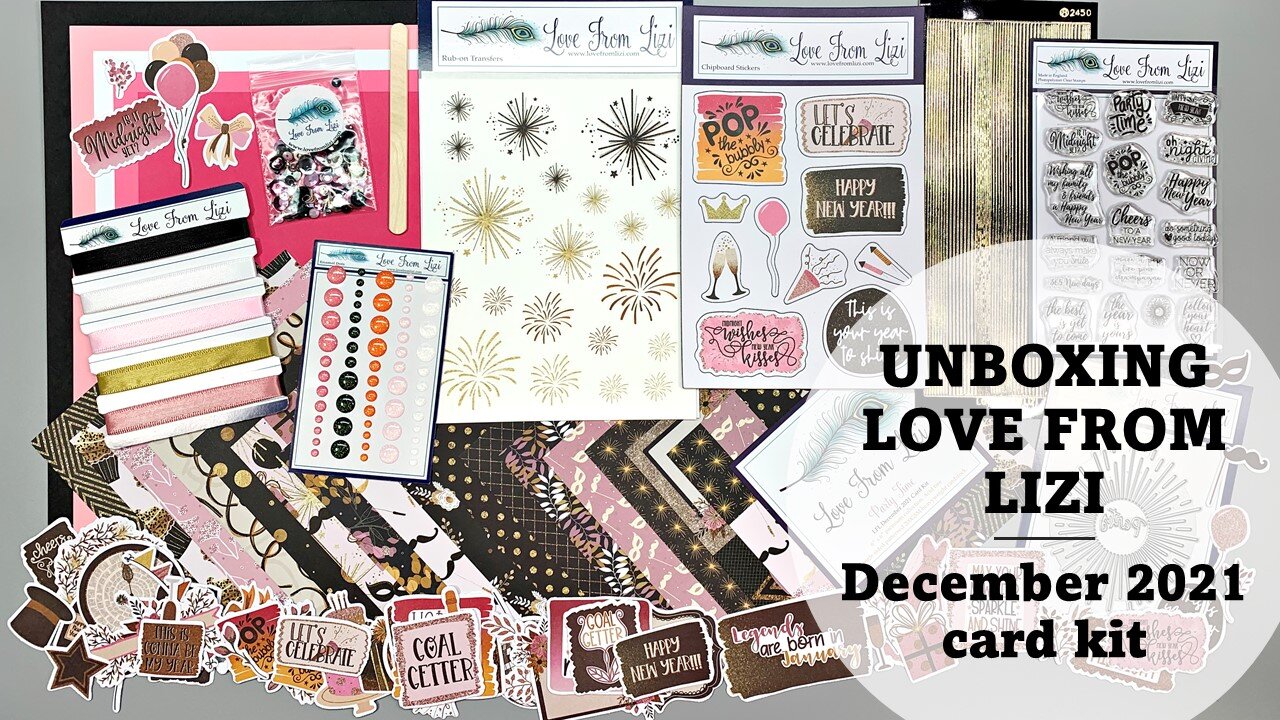 UNBOXING Love From LIzi December 2021 card kit plus Add Ons