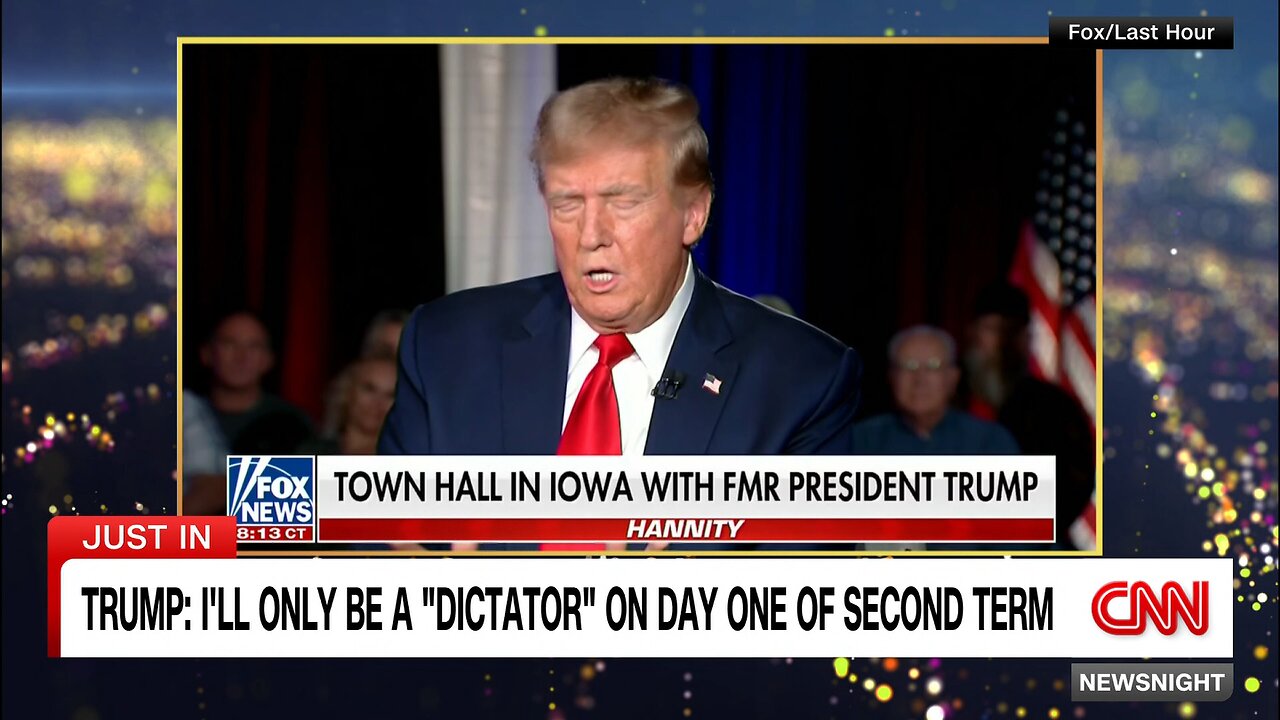 Hear Trump's response when asked to make reelection promise