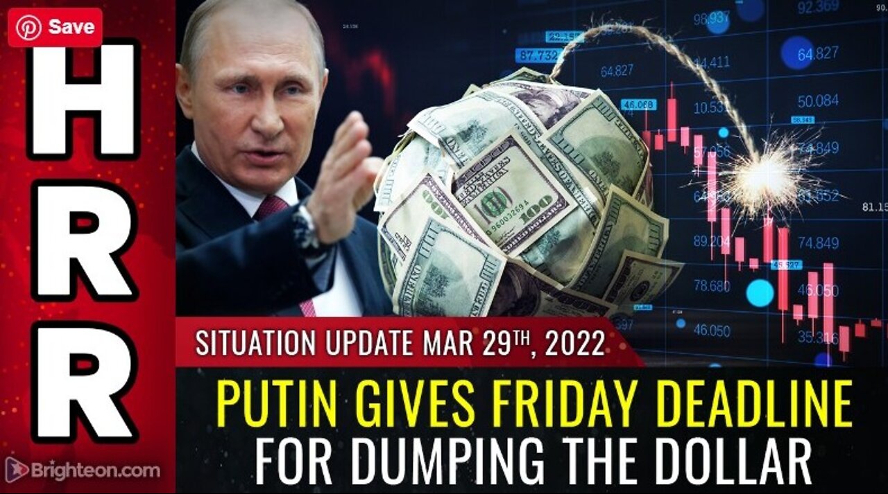 The future of MONEY pivots this Friday as Putin sets deadline for dropping the dollar