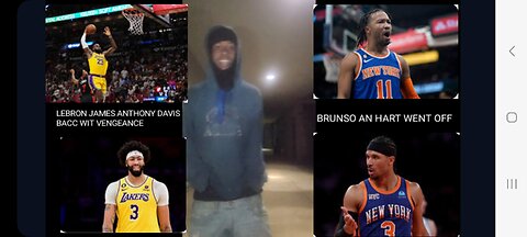 LAKERS VS KNICKS LEBRON JAMES SAID KNICKS🤔 LBJ AN AD BACC BRUNSON HART💪🏾🔵