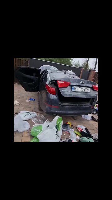 Орки награбували на Київщині, сховали речі в машину та сподівалися вивезти все це на росію.