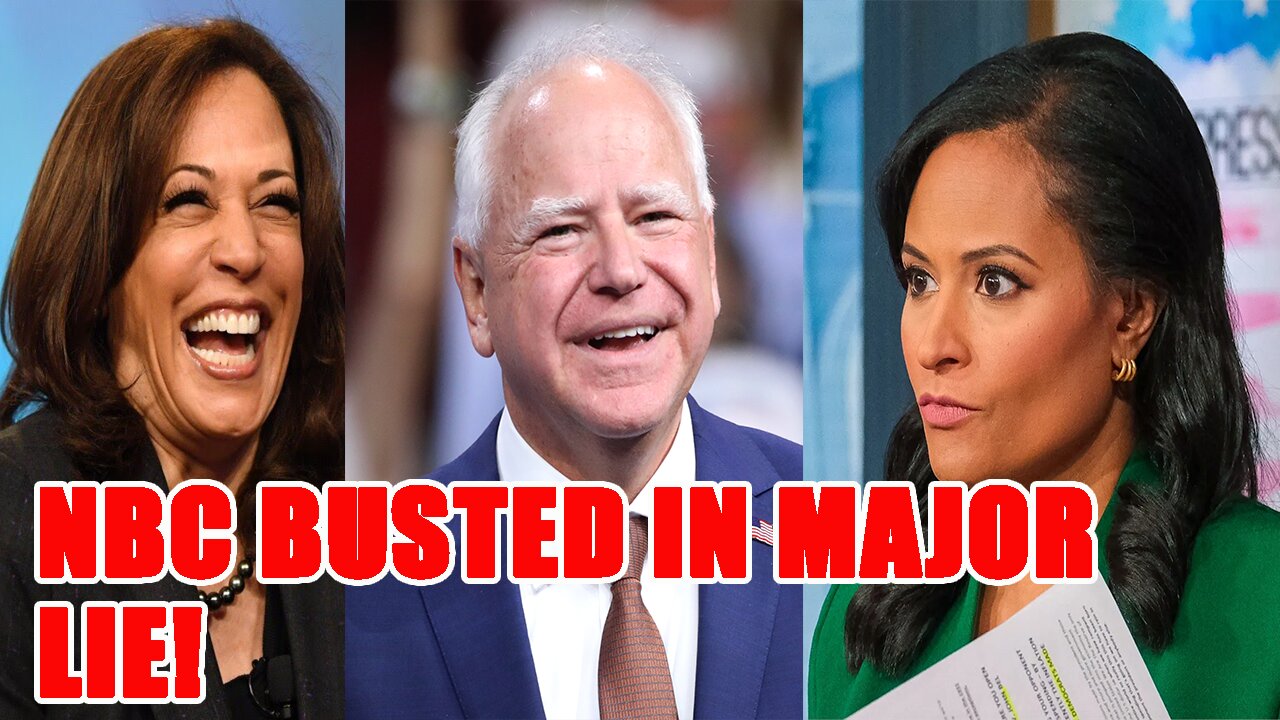 NBC BUSTED in MAJOR LIE about Kamala as Tampon Tim RUNS AWAY!