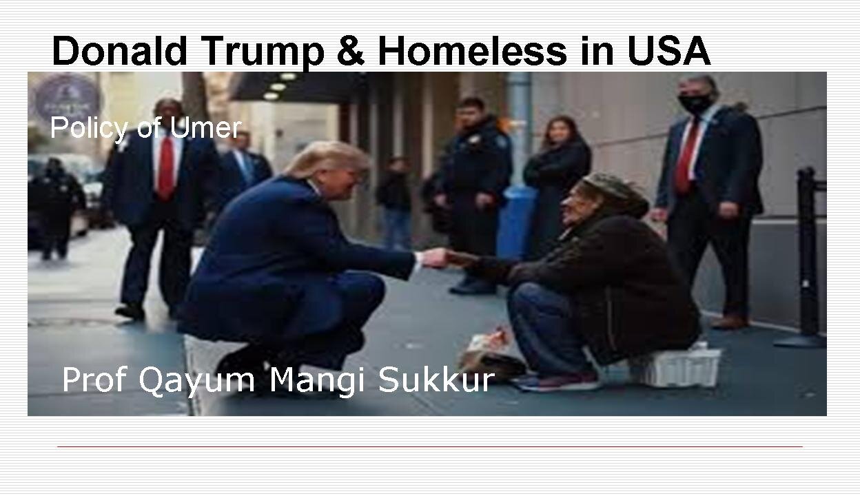 Donald Trump and Homeless Women vs Caliph Umer