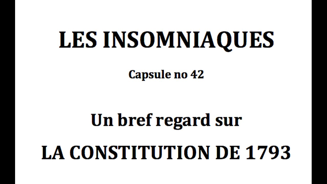 Capsule #42 : La constitution de 1793