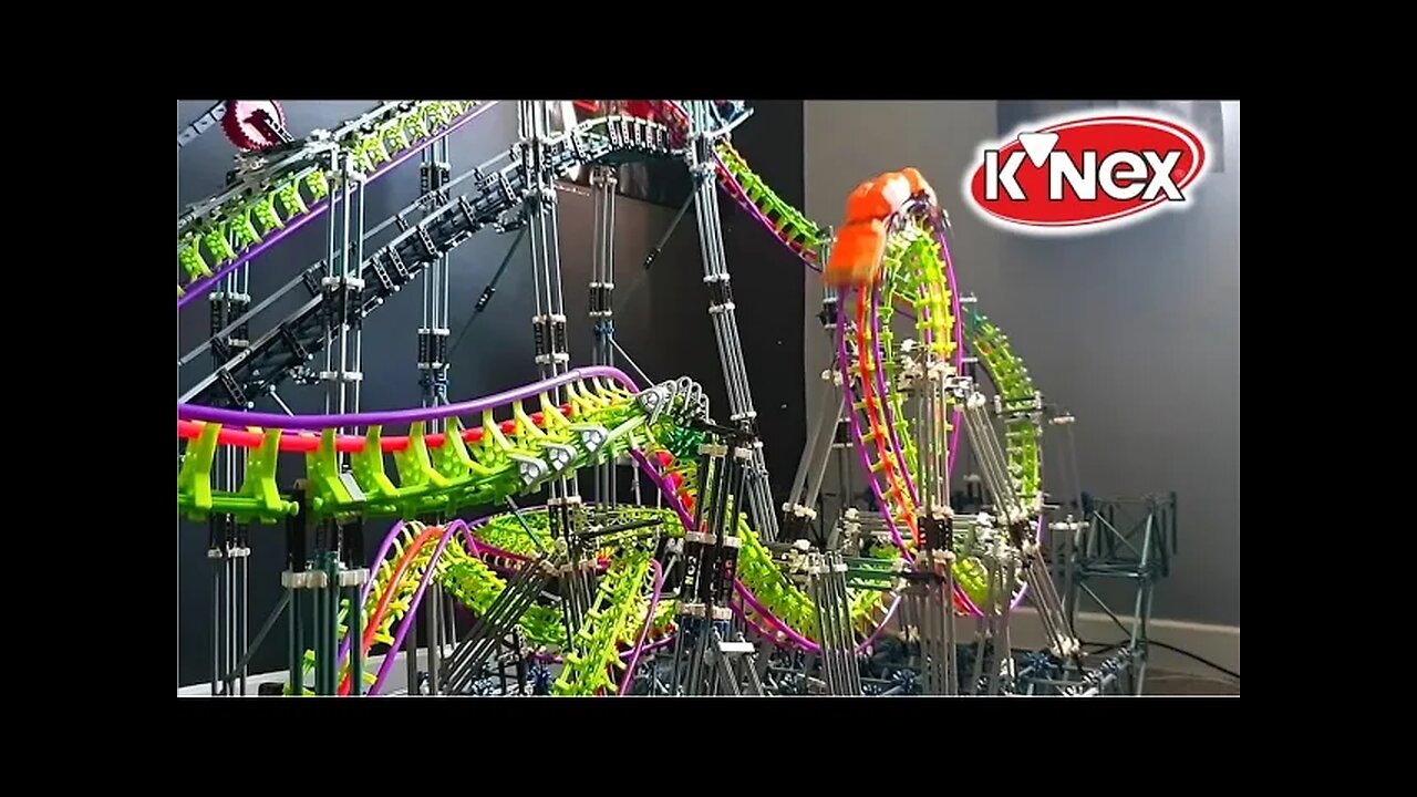 K'nex Roller Coaster IronMan (Custom Knex Inverted Coaster Built in 2020)