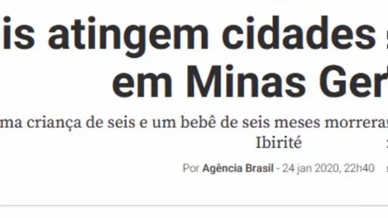 CAOS EM MINAS! Temporais atingem cidades e causam mortes em Minas Gerais