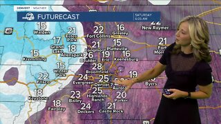 Today will be the warmest day on the Denver 7-day forecast