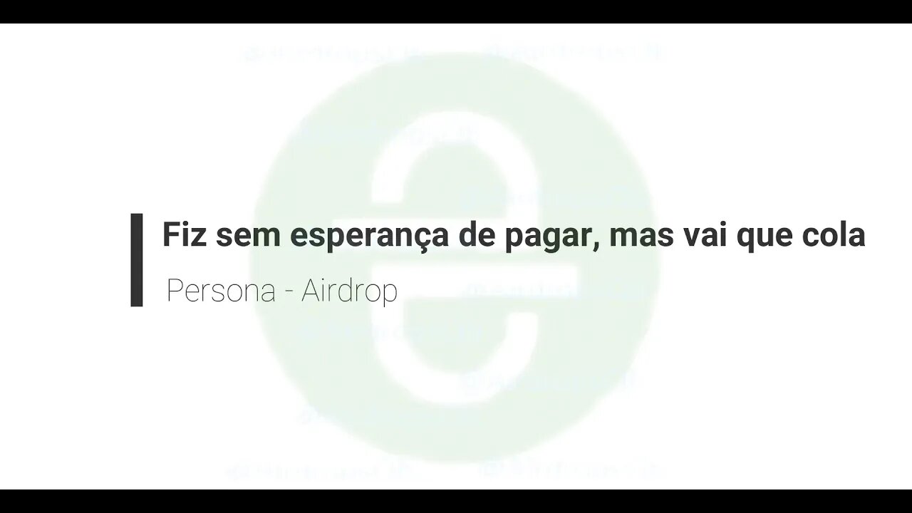 Airdrop - Persona - 10 JSF - Pode ser que tenha acabado, mas boa sorte - 09 de Abril de 2021