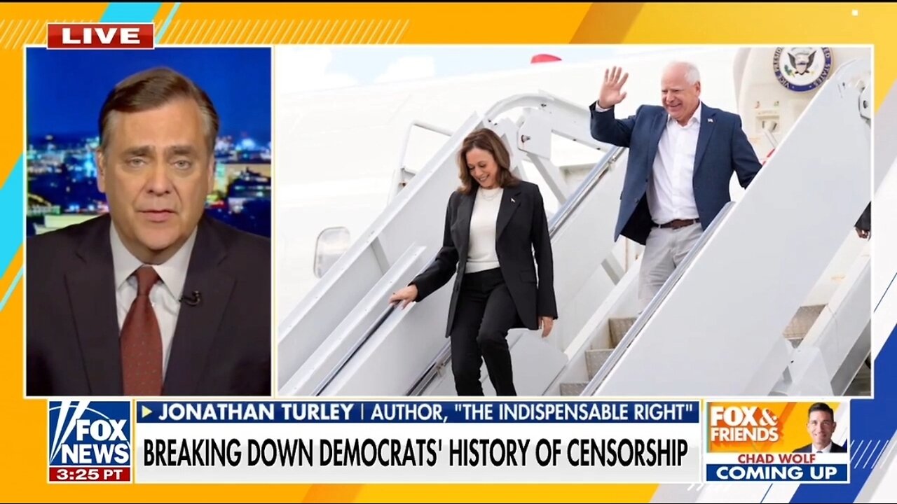 Jonathan Turley Warns: Unprecedented Alliance Against Free Speech in U.S. History