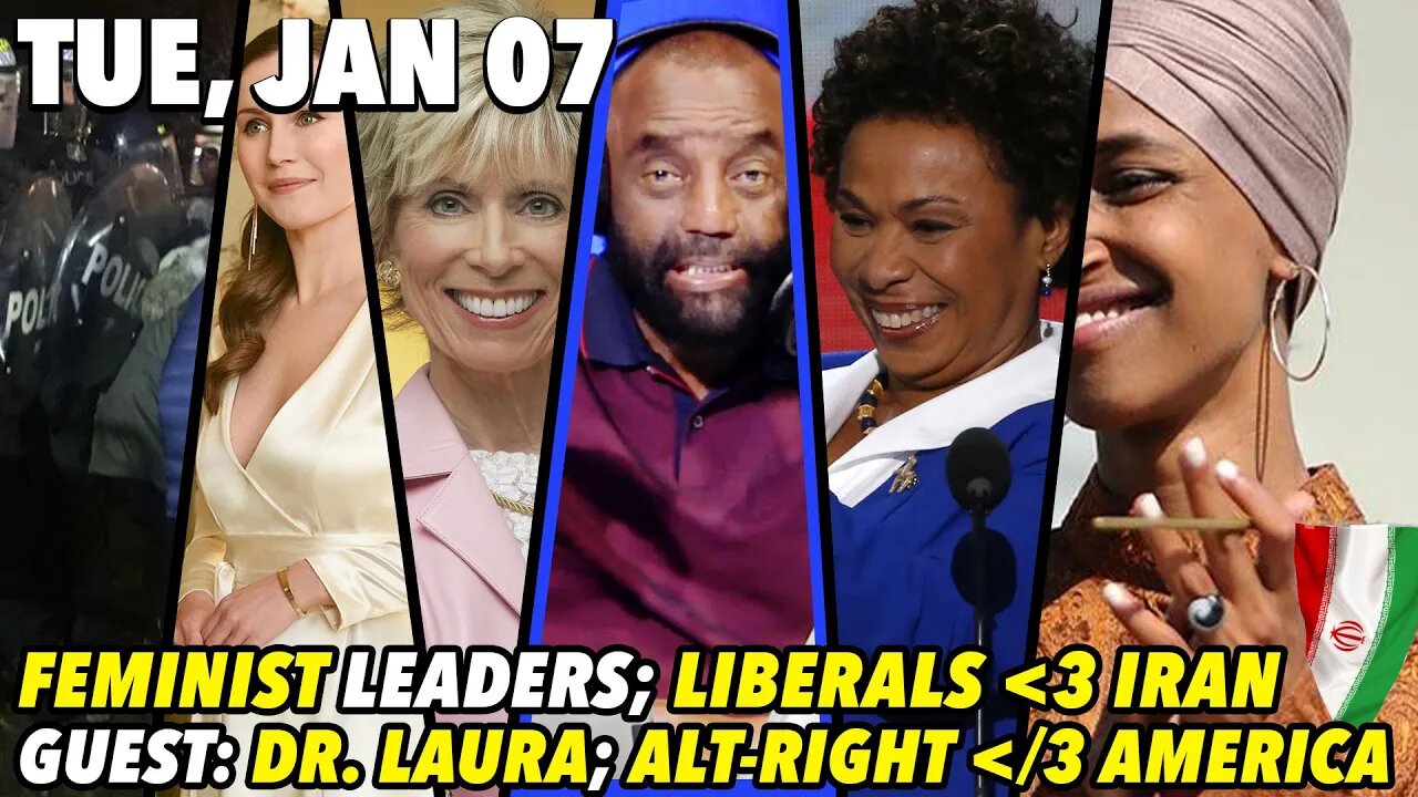 Tue, Jan 7: Lesbian Mayors; GUEST: Dr. Laura; Liberals Love Iran
