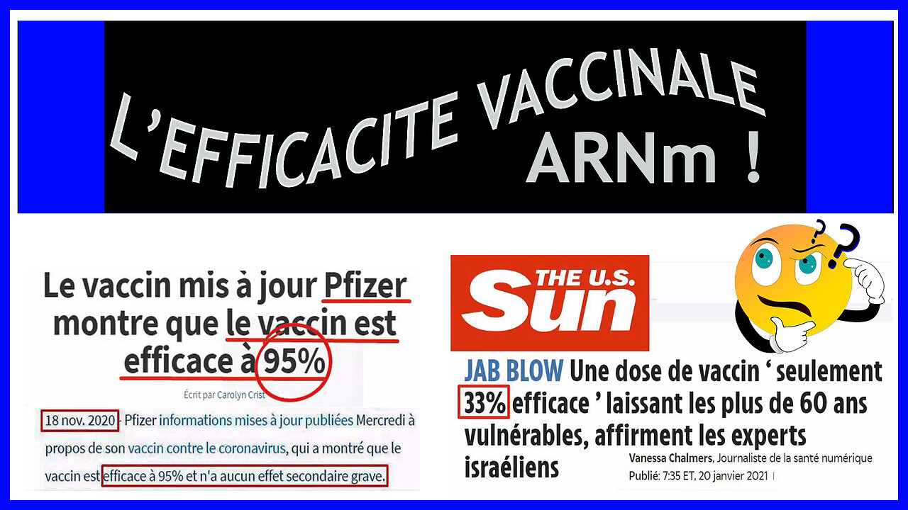 La dangereuse efficacité "vaccinale" ARNm ! (Hd 720)