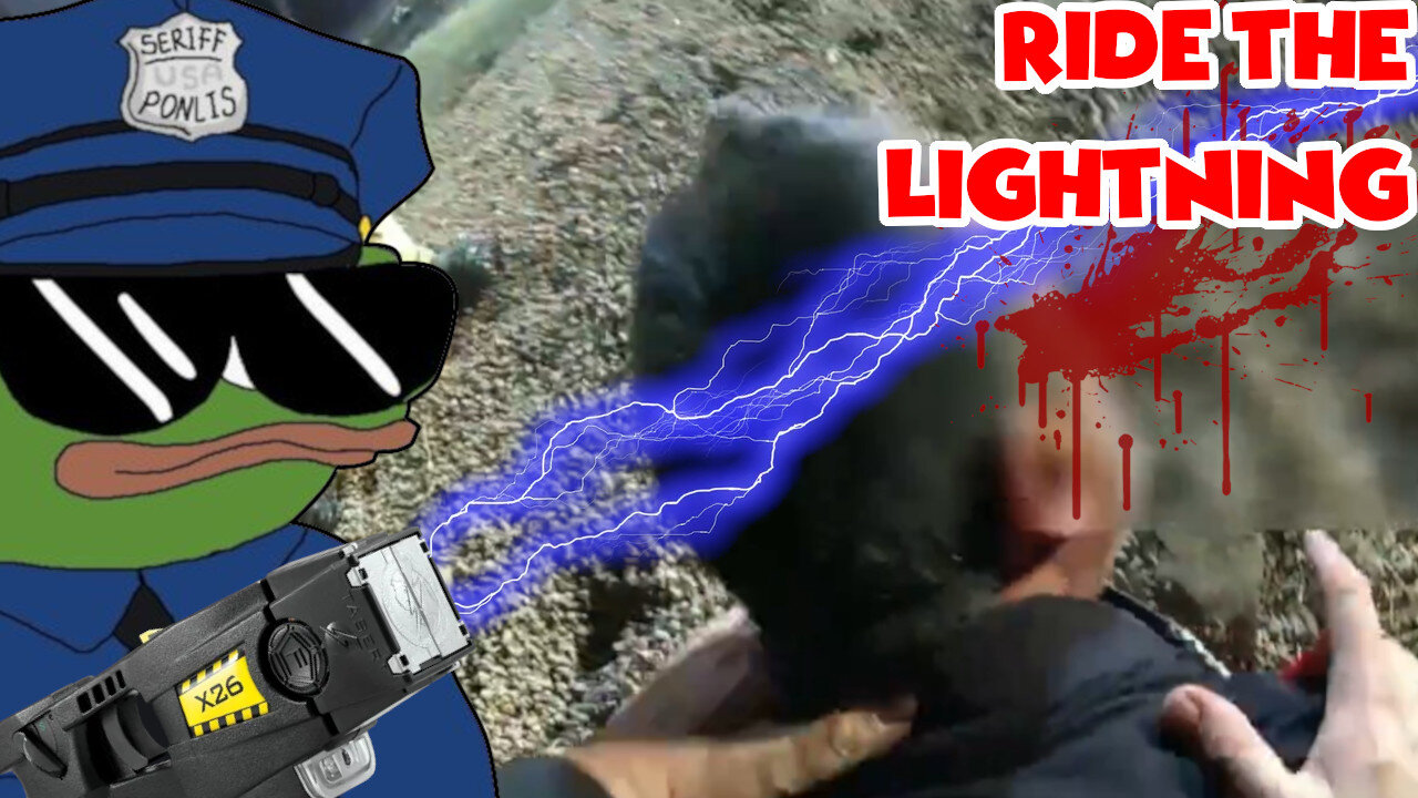 Knife-wielding Crazy Tased By Cop Falls & Stabs Himself In Neck