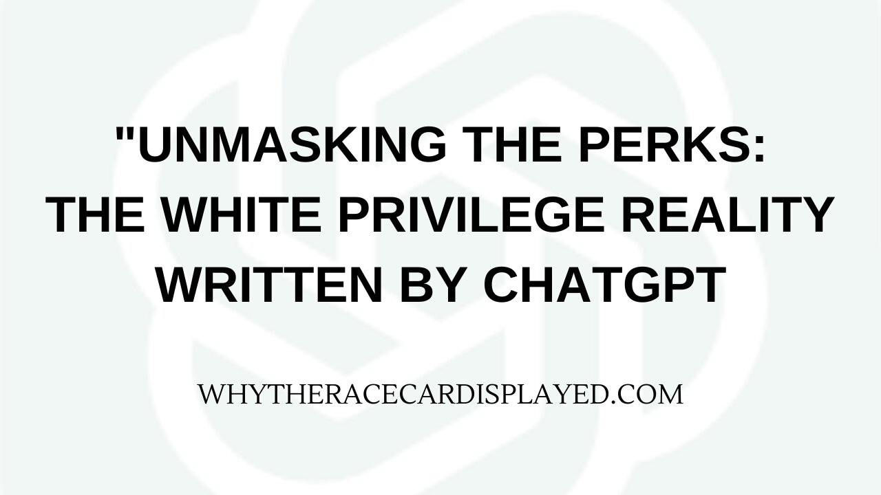 WHITE PRIVILEGE IN-DEPTH