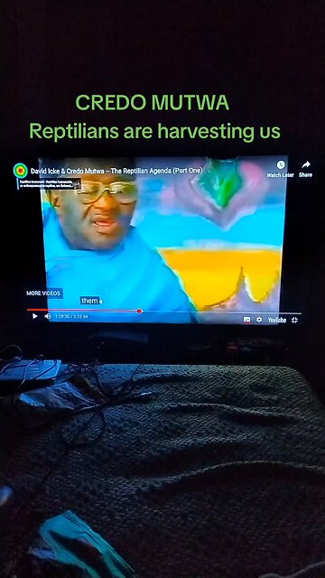 CREDO MUTWA. #reptilians are #harvesting off us 👁️👽🧬🔮🐊🦎