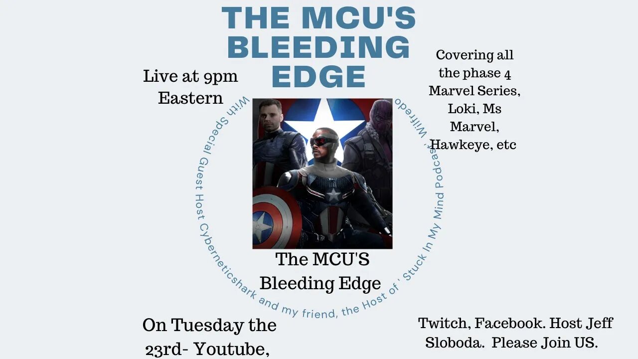 My panel takes on ALL the phase 4 Disney Plus/ Marvel Series on The MCU'S Bleeding Edge