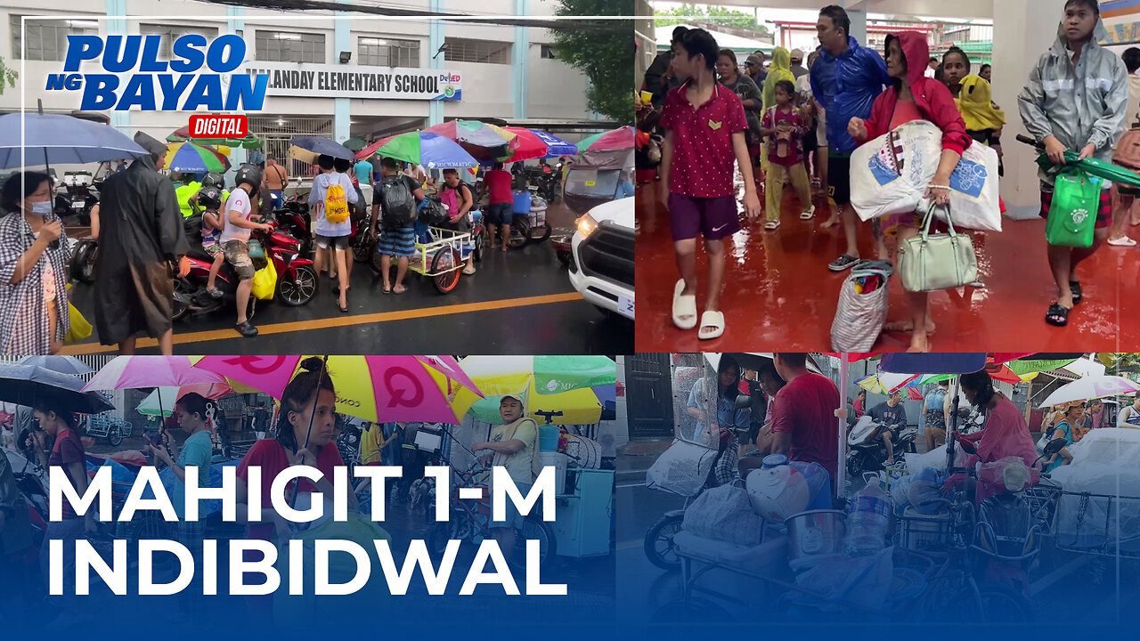 Mahigit 1-M indibidwal, apektado ng pinagsamang lakas ng Habagat at tropical cyclone Carina